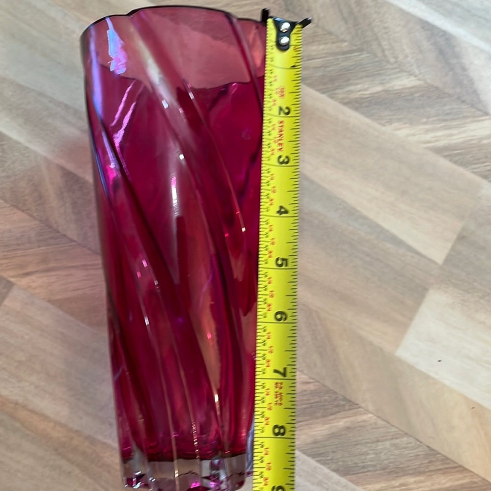 Vintage glass FTD vase